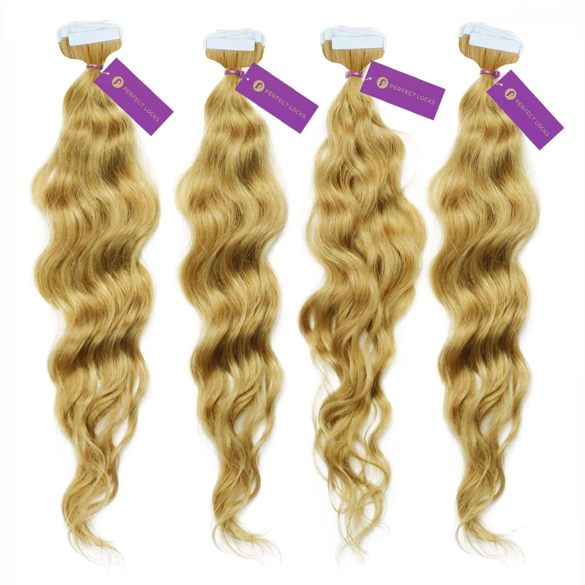 4 x Curly Tape-In Hair Extension Bundle Deal (40 Pieces)