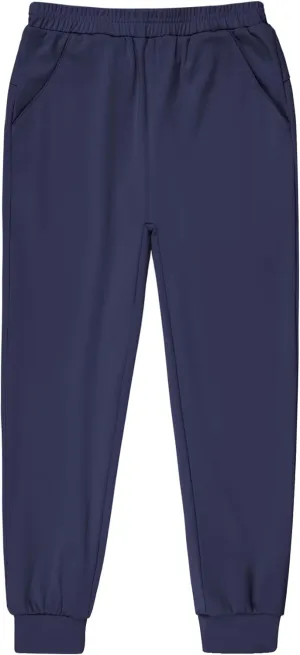 BIG ELEPHANT Girls Quick Dry Active Athletic Joggers, Kids Pull-on Lounge Joggers with Pocket