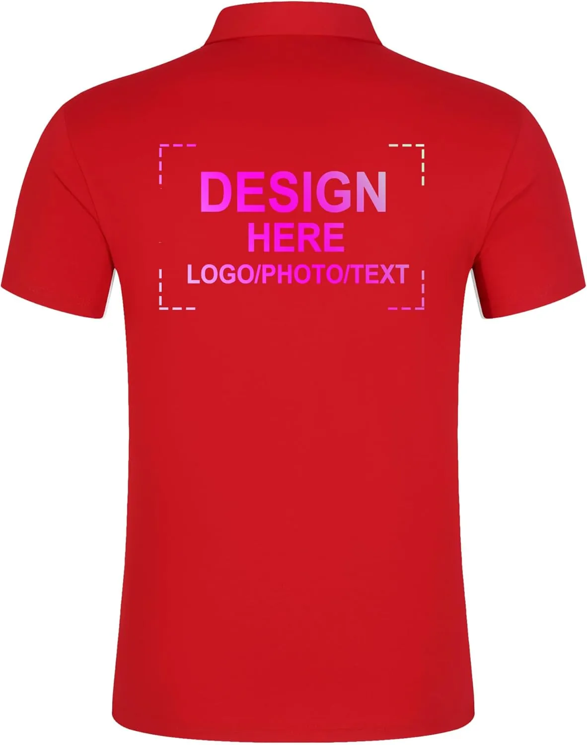 Custom Polo Shirts - Design Your Own Logo, Text, Or Name - Personalized for Men, Women & Kids, Ideal for Golf, Events & Work