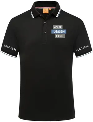 Custom Polo Shirts Design Your Own Personalized Golf Shirt with Logo/Text/Image for Men/Women