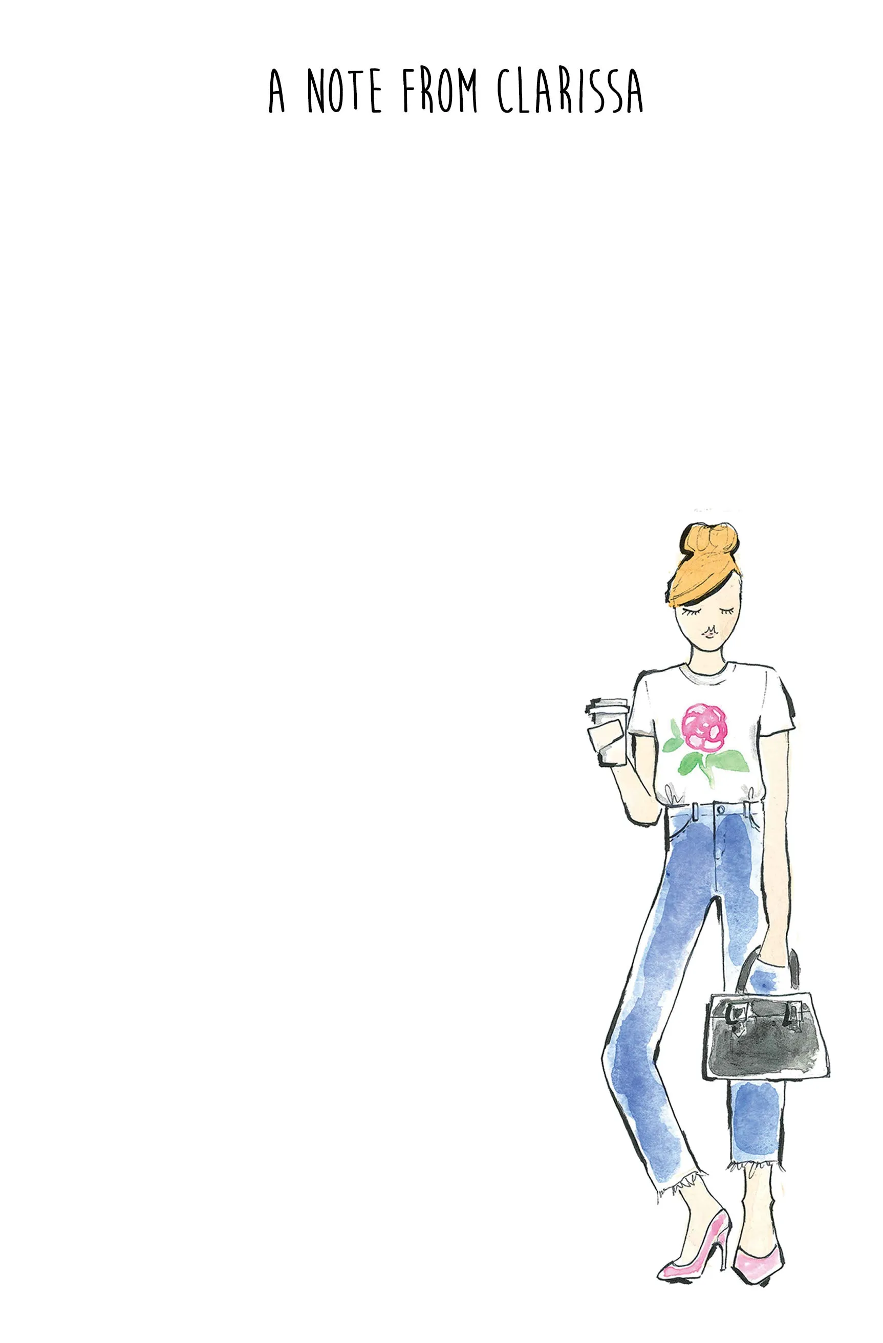 Flower Tee Fashion Girl Personalized Notepad