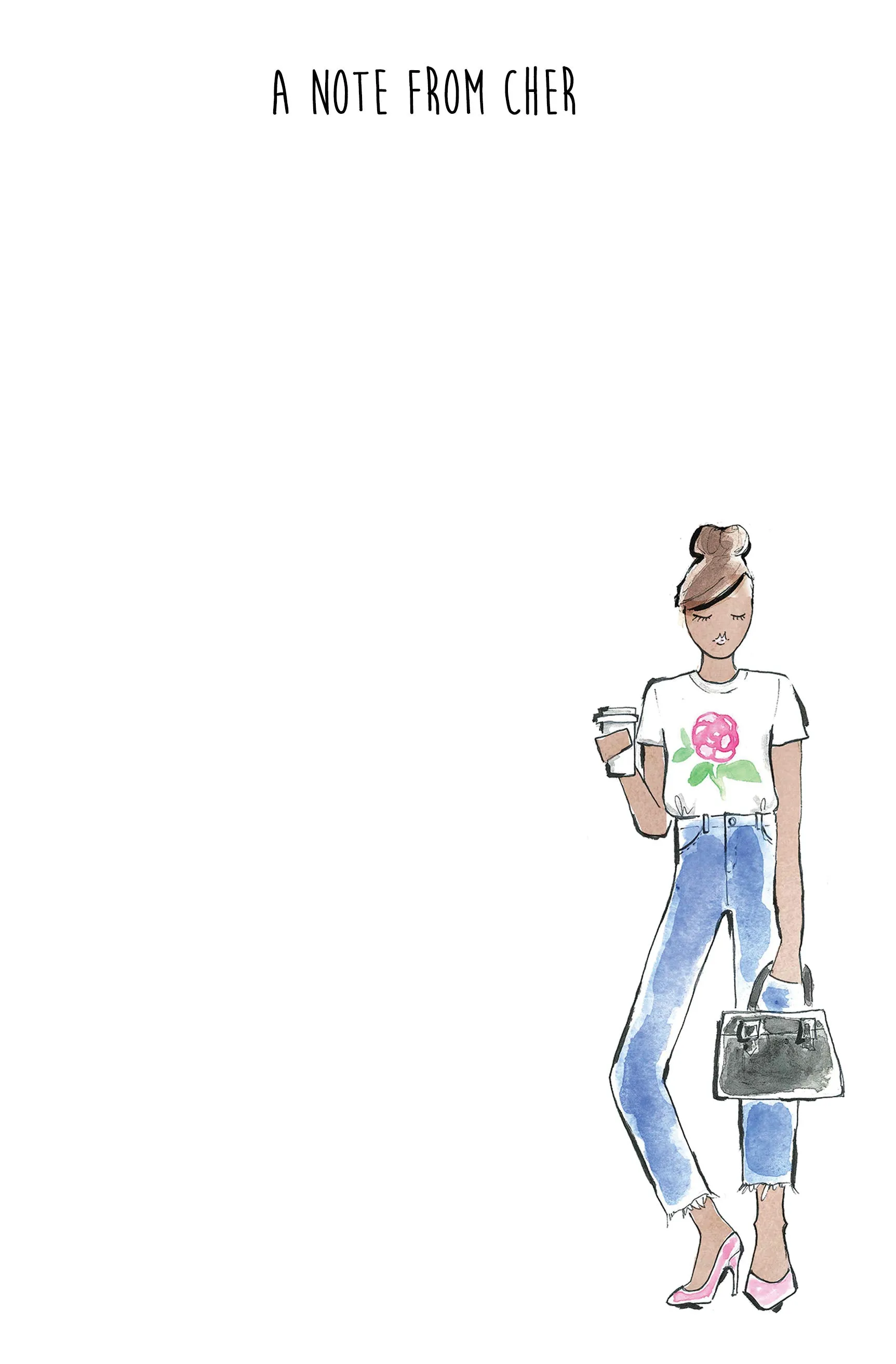 Flower Tee Fashion Girl Personalized Notepad
