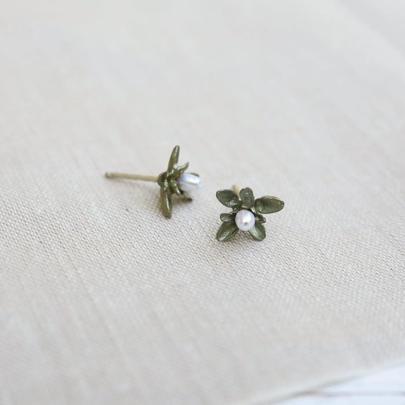 Flowering Thyme Stud Post Earrings