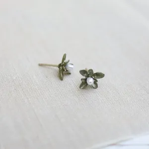 Flowering Thyme Stud Post Earrings