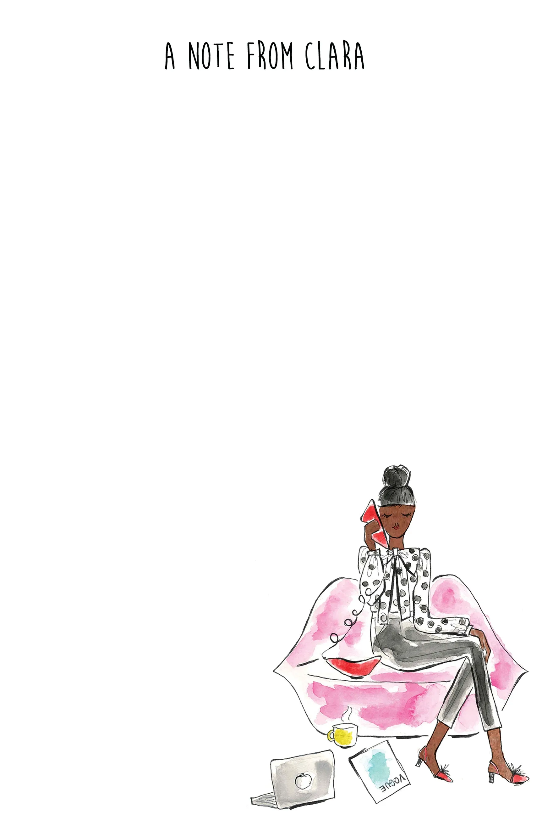 Girl Boss Lip Phone   Couch Personalized Notepad