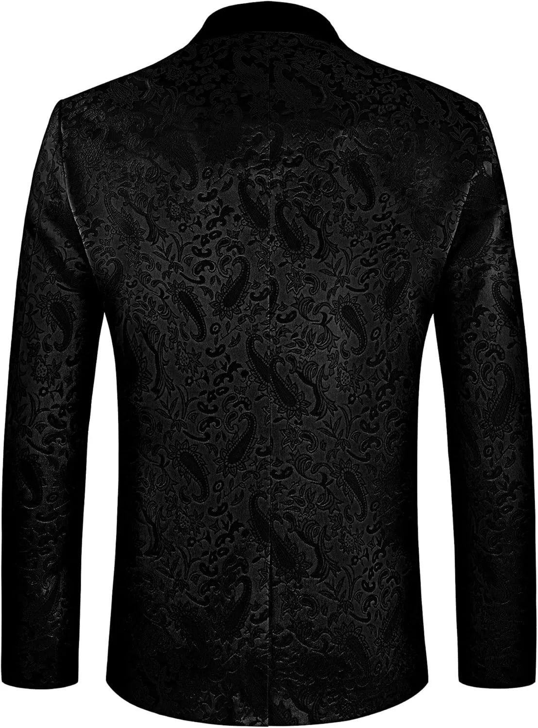 MAGE MALE Mens Floral Tuxedo Jacket Paisley Shawl Lapel One Button Blazer Jacket Slim Fit Dinner Party Prom Tuxedo