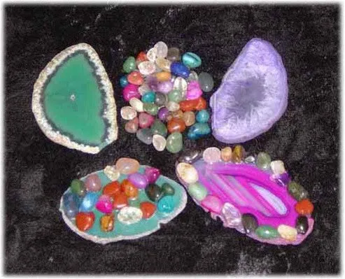 Make Your Own Sliced Agate Paperweight - set of 10