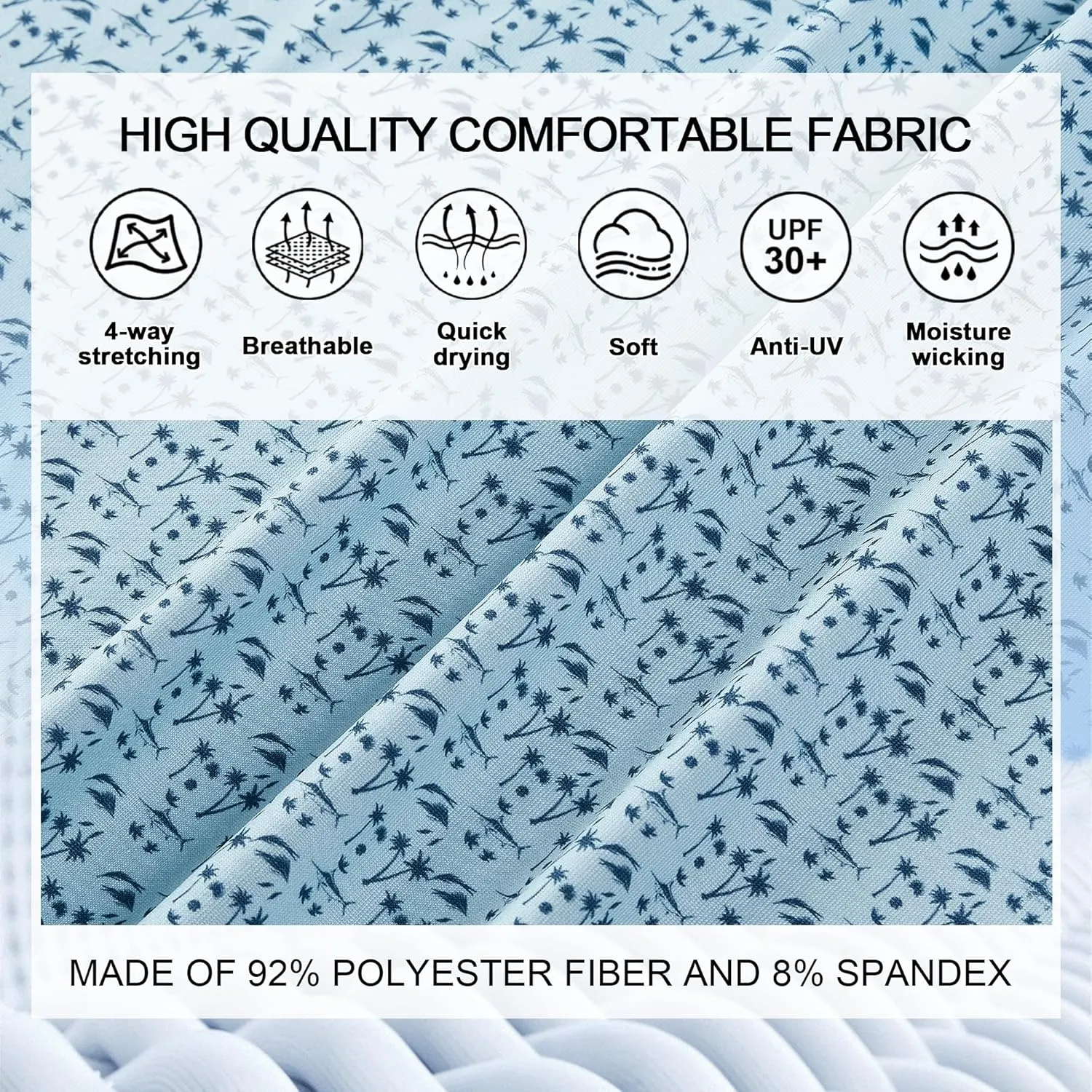 Mens Golf Shirt Moisture Wicking Dry Fit Print Performance Short Sleeve Polo Shirts for Men