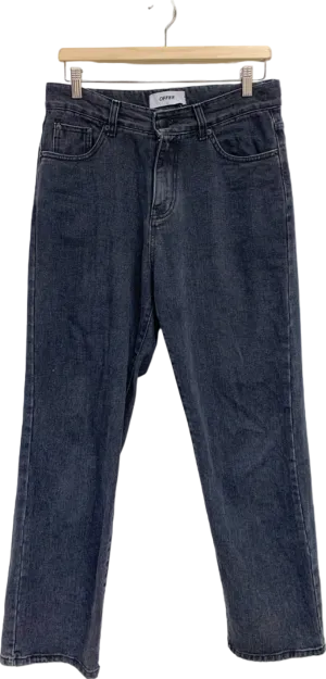 Offer Black Denim Jeans UK M