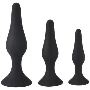 Sweet Vibes - Anal Plug Adult Toy - 3-Pack Butt Plug Training Kit For Beginners