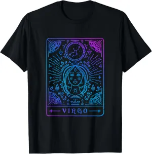 Virgo Hand-Drawn Horoscope Art / Astrology & Zodiac Sign T-Shirt