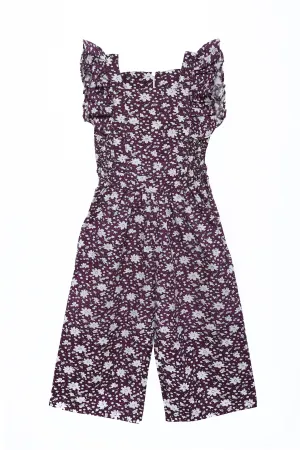 Wilde Jumpsuit London Flowers Boysenberry