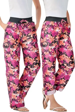 Woman Within Plus Size Convertible 2-in-1 Cargo Pant & Capri Elastic Waist
