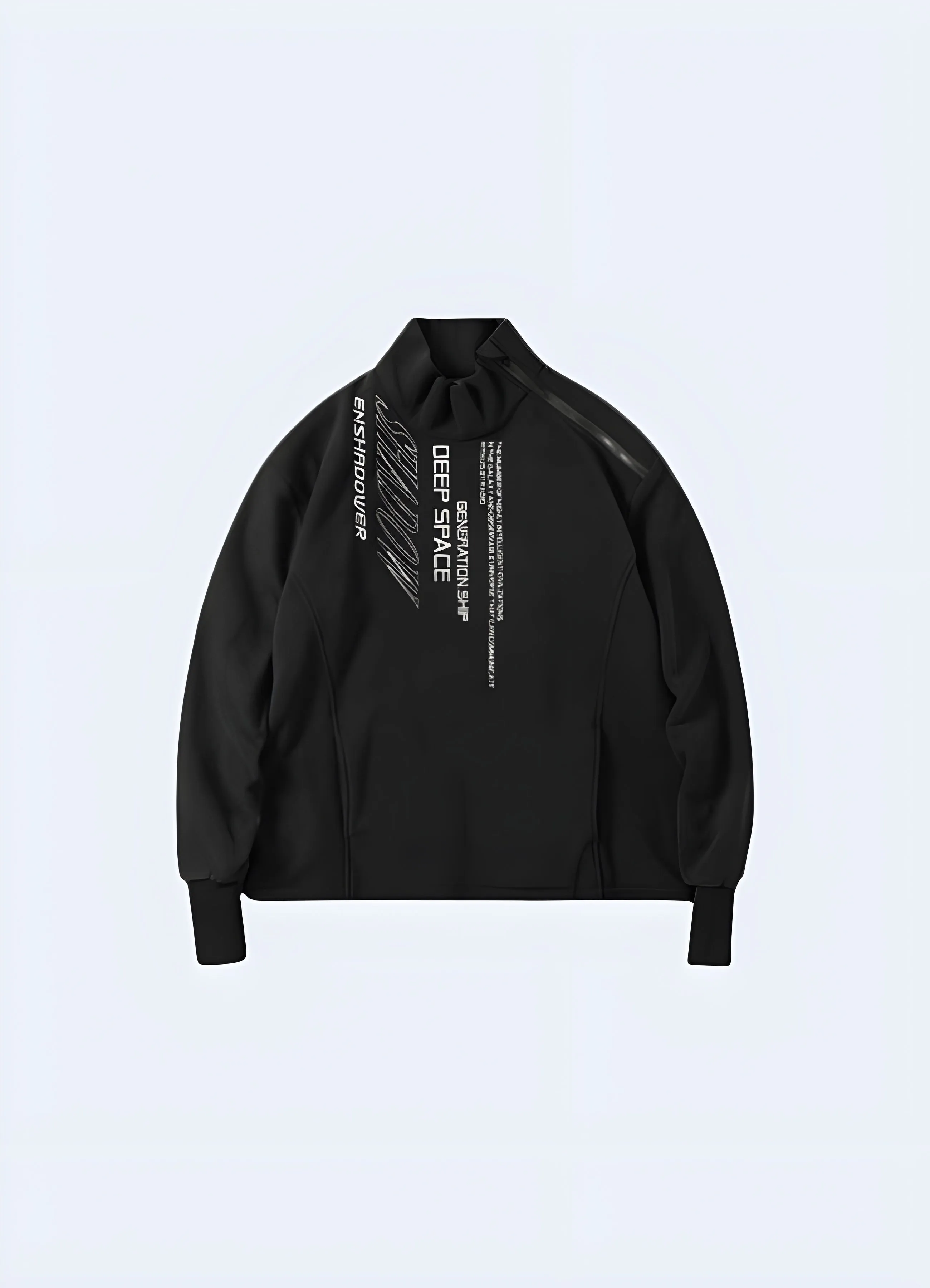 Women's Cyberpunk Black Fleece Pullover