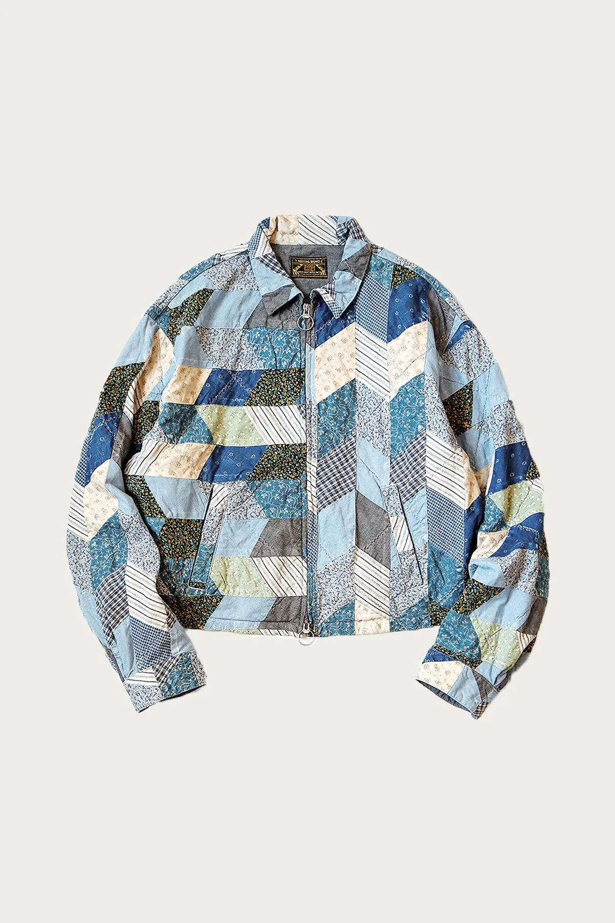 YABANE Quilt Patchwork Drizzler JKT - Indigo