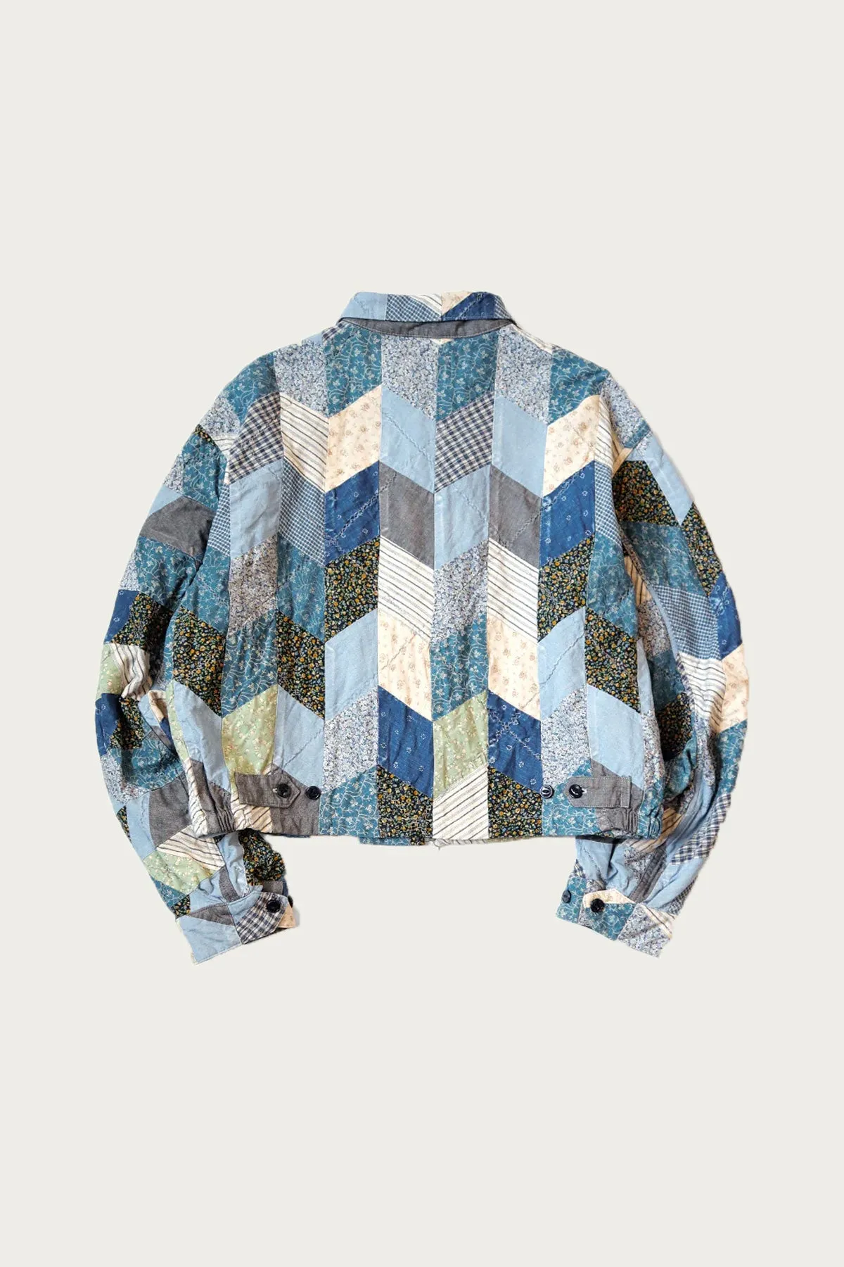 YABANE Quilt Patchwork Drizzler JKT - Indigo